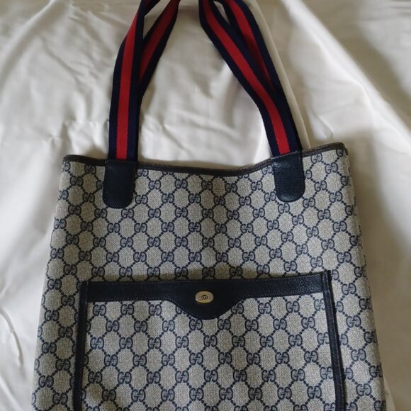 Gucci circa 1990 Handbags - Gucci web tote circa 1990 Serial Number 39-02-003.